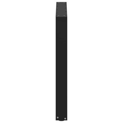 Eettafelpoten 2 st U-vormig 90x(72-73) cm staal zwart