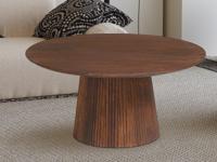 Ronde salontafel MIGADON 80 cm lichtbruin - thumbnail