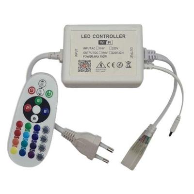 230V RGB Ledstrip Controller - WIFI + IR - 720W - Tuya