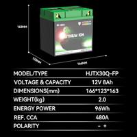 Skyrich lifepo4 batterij "hjtx30q-fp". battery hjtx30-fpq-wi lithium 4-pole - thumbnail