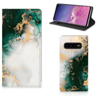 Standcase voor Samsung Galaxy S10 Marmer Groen - thumbnail