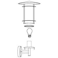 Eglo BuitenlichtLisio rvs - 30184 - thumbnail