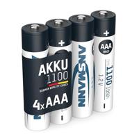 Ansmann HR03 Oplaadbare AAA batterij (potlood) NiMH 1050 mAh 1.2 V 4 stuk(s) - thumbnail
