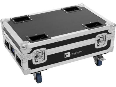 ROADINGER Flightcase 4x AKKU BAR-6 Glow QCL Flex QuickDMX with charging function ROADINGER Flightcase 4x AKKU BAR-6 Glow QCL Flex QuickDMX with charging function