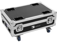 ROADINGER Flightcase 4x AKKU BAR-6 Glow QCL Flex QuickDMX with charging function - thumbnail
