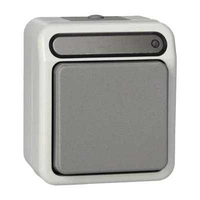 Schneider Electric MEG3106-8029 AquaStar Compleet Uitschakelaar, Wisselschakelaar, Controleschakelaar Spatwaterdicht Lichtgrijs 1 stuks