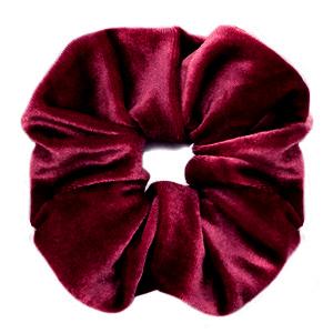 scrunchie Velvet Port red