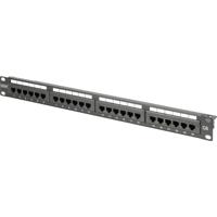 Digitus Patchpaneel 483 mm (19) CAT 6A Zwart Ingericht - thumbnail