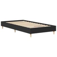 Bedframe zonder matras 90x200 cm spaanplaat zwart - thumbnail