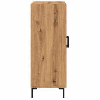 Dressoir 69,5x34x90 cm bewerkt hout artisanaal eikenkleur - thumbnail