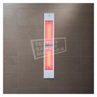 Sunshower Pure White XL Infrarood Inbouwapparaat 19.9x123.8x10cm Full Body 2000watt Aluminium - thumbnail