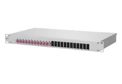 Metz Connect Spleissbox uitgerust OpDATfix 12LC-D OM4 OpDat Patchpaneel LWL 4250184172307