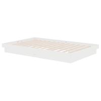 Bedframe massief hout wit 120x190 cm - thumbnail