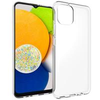 Accezz Clear Case voor Samsung Galaxy A03 Telefoonhoesje Transparant - thumbnail