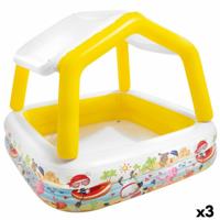 Opblaasbaar Kinderzwembad Intex Zonnetent 295 L 157 x 122 x 157 cm (3 Stuks) - thumbnail