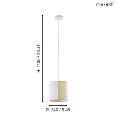 Eglo Rotan hanglampArnhem Ø 24cm - 43401