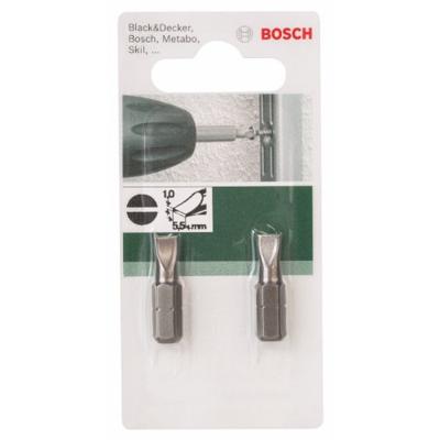 Bosch Accessories Gleuf-bit 8 mm C 6.3 2 stuk(s)