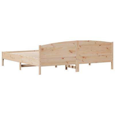 Bedframe zonder matras massief grenenhout 200x200 cm