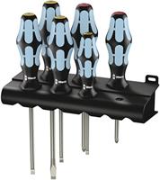 Wera 3334/6 schroevendraaier-set, rvs + houder, 6-delig (zwart/blauw) - thumbnail