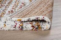 Boho&me Vierkant hoogpolig vloerkleed strepen Artisan - wit|multi - - thumbnail