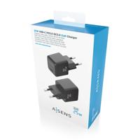 Aisens Wandlader ASCH-25W1P013-BK, 25 W, zwart, 1 stuk - thumbnail