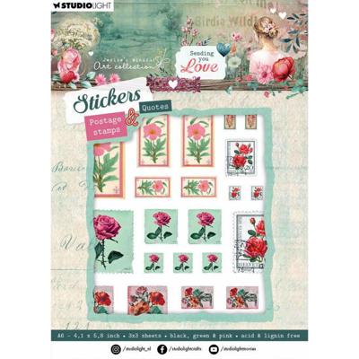 Studio Light • jenine's mindful art sticker sheets sending you love postage stamps & quotes