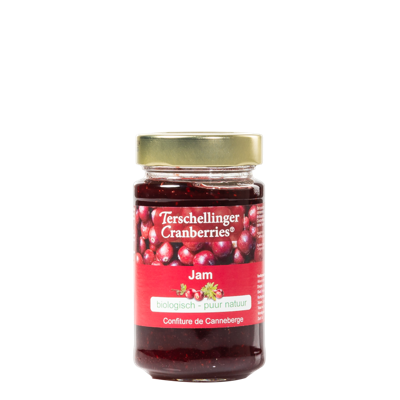 Terschellinger Cranberry jam broodbeleg eko bio (250 gr)