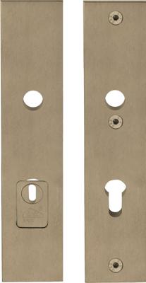 Formani Square LSQSM-50KT massieve veiligheidsschilden met kerntrekbeveiliging kruk/kruk SKG*** PC72 - PVD licht brons