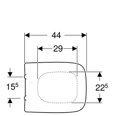 Geberit Renova Plan closetzitting met deksel wit 572110000 Geberit Renova Plan closetzitting met deksel wit 572110000