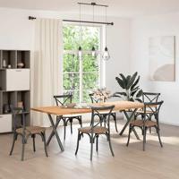 Eettafelpoten 2 st X-vormig 70x(72-73) cm staal antraciet - thumbnail