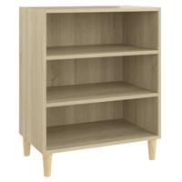 Dressoir 57x35x70 cm bewerkt hout sonoma eikenkleurig - thumbnail
