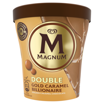 Magnum Pint IJs Gold Caramel Billionaire 440ml bij Jumbo