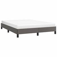 Bedframe kunstleer grijs 140x200 cm - thumbnail