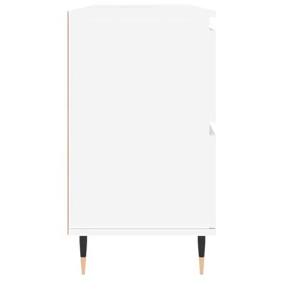 Badkamerkast 80x33x60 cm bewerkt hout wit Badkamerkast 80x33x60 cm bewerkt hout wit