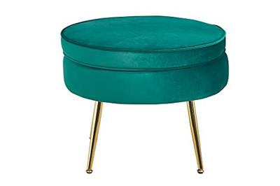 Artistiq Poef 'Andres' Velvet, kleur groen Artistiq Poef 'Andres' Velvet, kleur groen