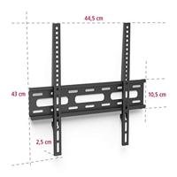 Hama TV-Muurbeugel Vast voor Schermen tot 191 cm Zwart - thumbnail