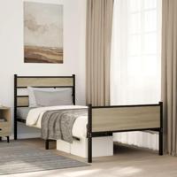 Bedframe zonder matras hout sonoma eikenkleurig 90x200 cm - thumbnail