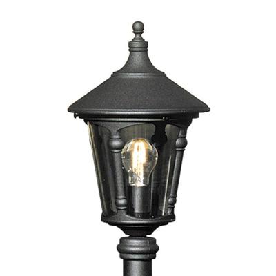 Buitenlamp Virgo zwart 1-lichts 35 cm exclusief paal 578-750