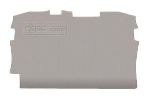 WAGO 2000-1291 Afsluit- en scheidingsplaat Grijs 100 stuk(s)