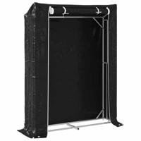 Haardhoutrek met regenhoes 150x40x200 cm gegalvaniseerd staal - thumbnail