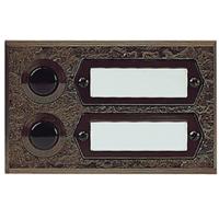 Grothe 55512 Belknop Met naambord Brons - thumbnail