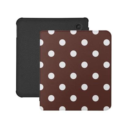 Lunso Kobo Libra Colour hoesje (7 inch) - Vegan Saffiano Leren Sleep Cover - Vintage Dots