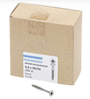 Hoenderdaal Spaanplaatschroef Rvs-A2 Pk Torx TX20 4.5X40/24 | 200 stuks - 0206.30.33601 - thumbnail