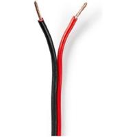 Speaker-Kabel | 2x 1,50 mm2 | 25,0 m | Folieverpakking | Zwart/Rood - thumbnail