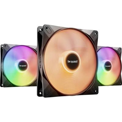 Be Quiet! light wings lx pwm rgb case fans (zwart, 3 stuks, 140 x 140 x 25 mm)