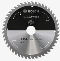 Bosch Accessories Bosch Power Tools 2608837710 Hardmetaal-cirkelzaagblad 190 x 30 mm Aantal tanden: 48 1 stuk(s) - thumbnail