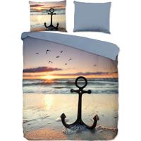 Good Morning Dekbedovertrek "strand/ zee" - Multi - (140x200/220 cm) - Katoen - thumbnail