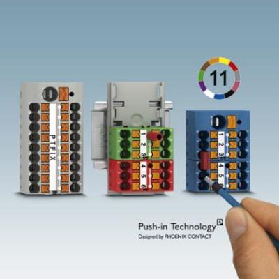 Phoenix Contact 3273066 Verdeelblok 28.6 mm Spanveer Grijs 10 stuk(s)