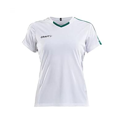 Craft 1905567 Progress Contrast Jersey W - White/Team Green - XS Craft 1905567 Progress Contrast Jersey W - White/Team Green - XS