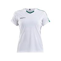 Craft 1905567 Progress Contrast Jersey W - White/Team Green - XS - thumbnail